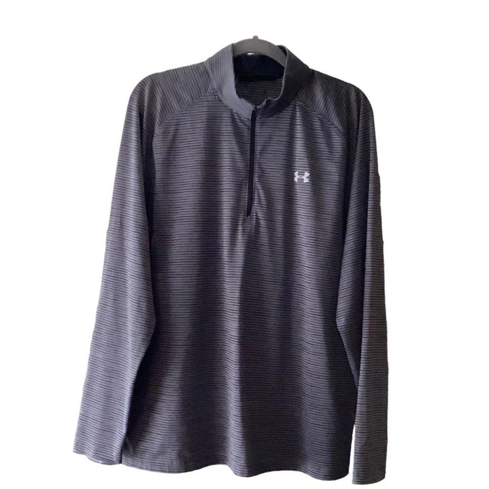 Under armor Men’s grey Rhino playoff Quarter Zip top size KL